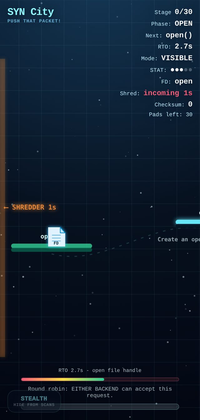 SYN City — Kernel Panic gameplay